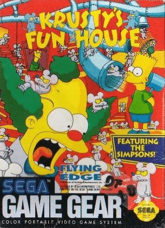Sega Game Gear box for Krusty's Fun House