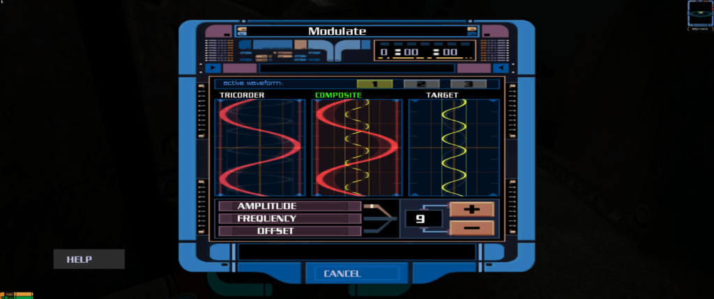 Frequency puzzle in game on Elite Force 2