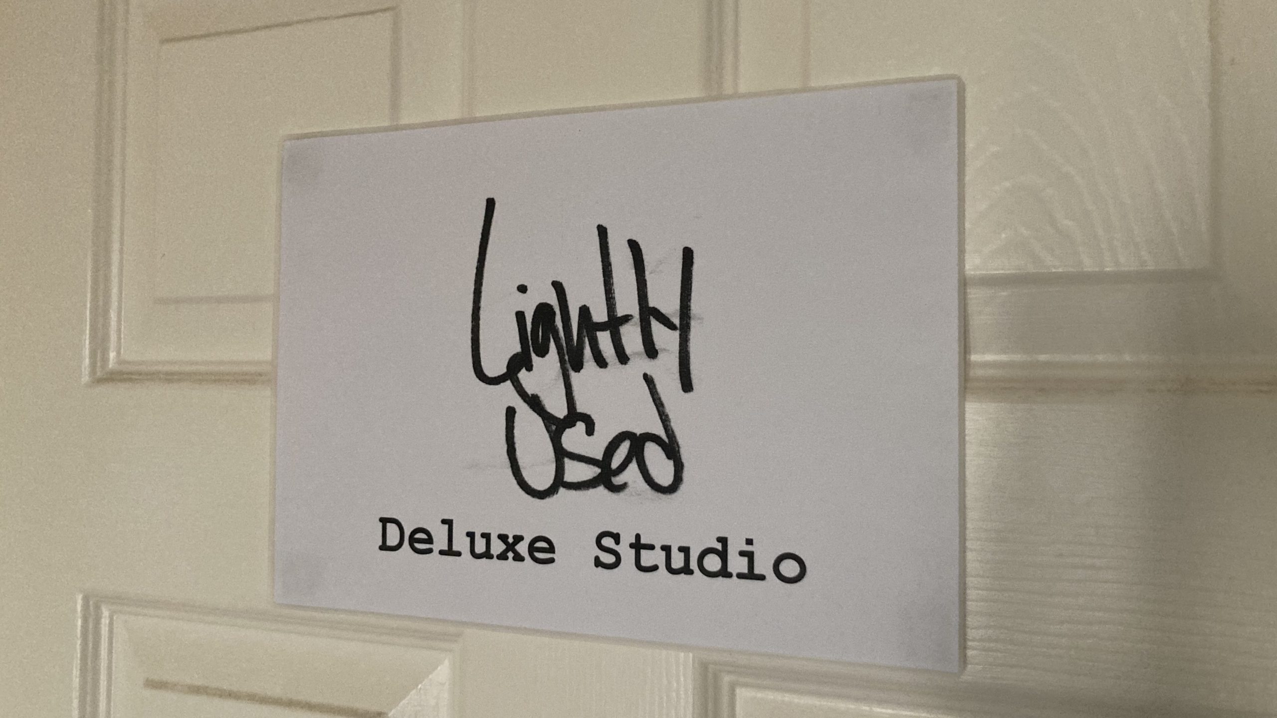 See, we've got a sign and everything.