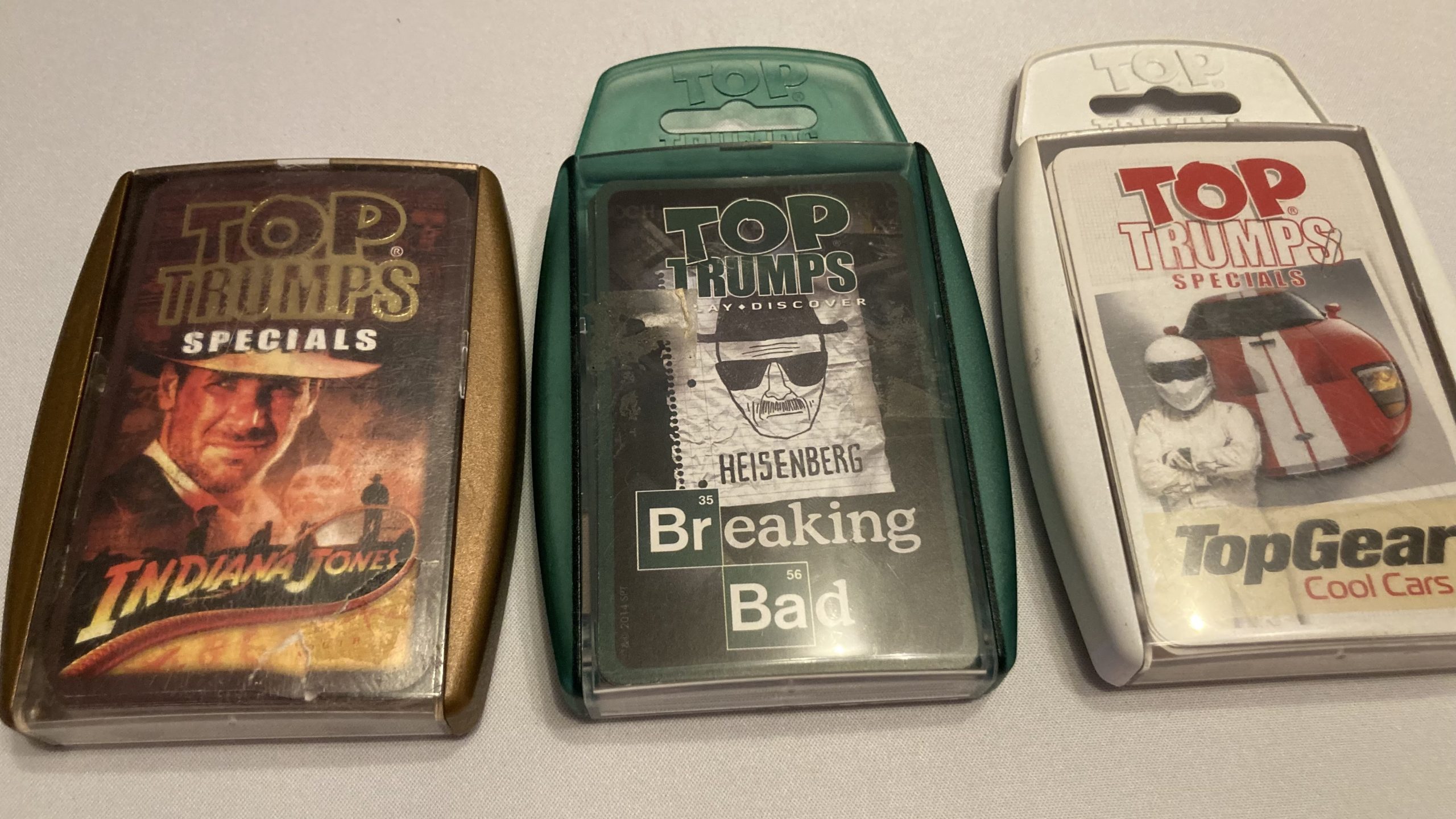 Adam's tat - Indiana Jones, Breaking Bad and Top Gear Top Trumps