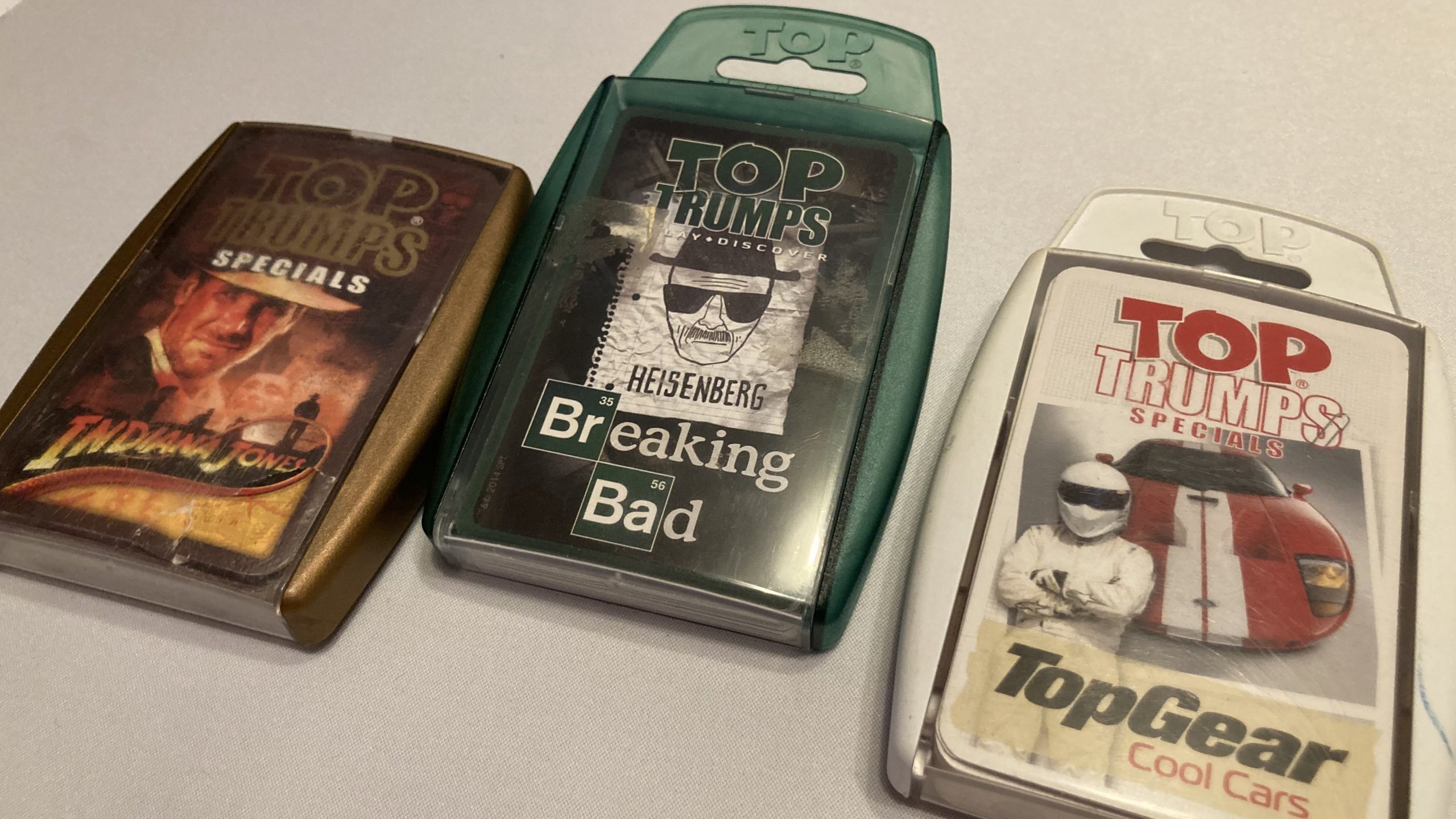 Adam's tat - Indiana Jones, Breaking Bad and Top Gear Top Trumps