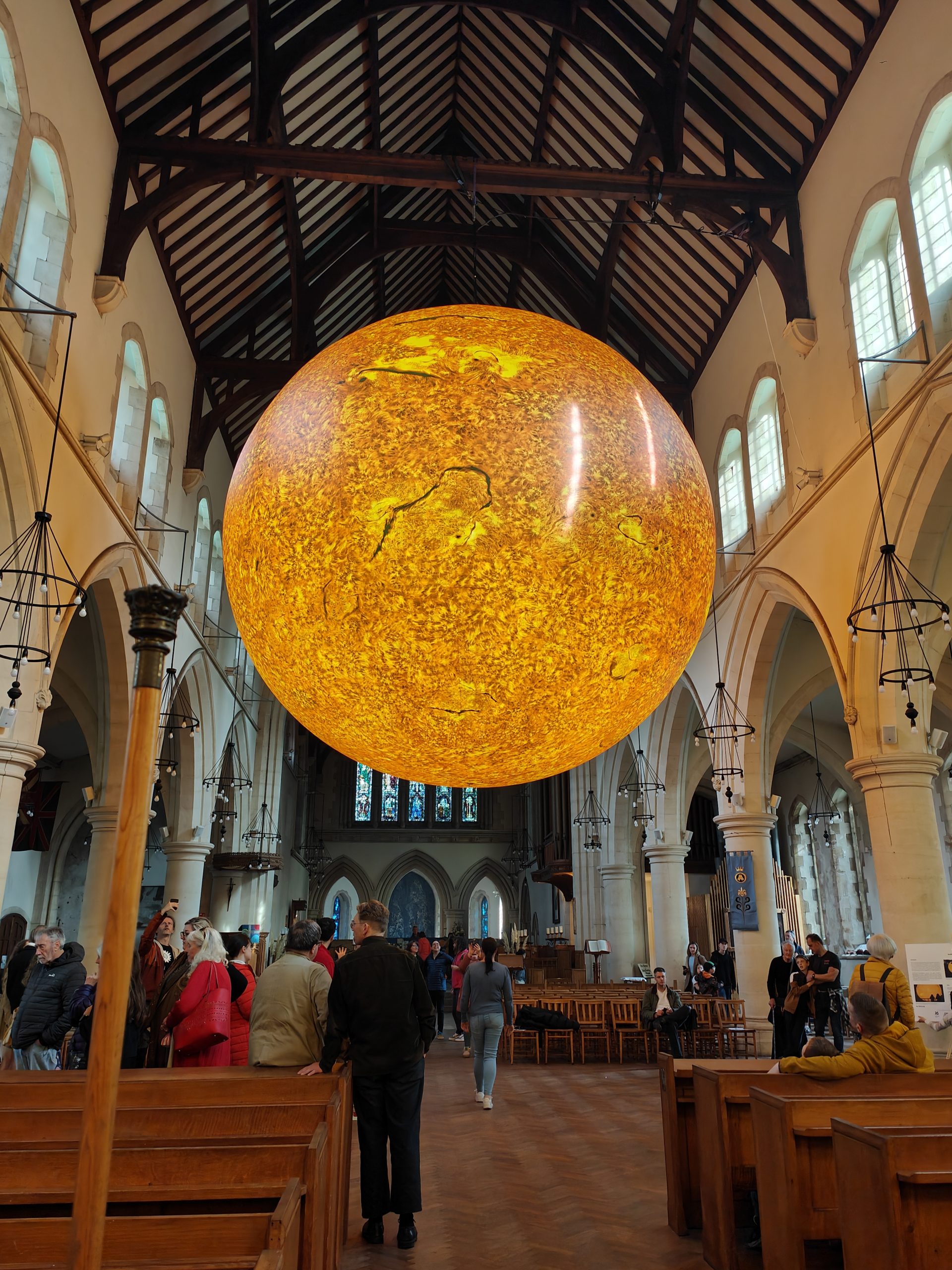 'Helios' art installation inside St. Mary's Church