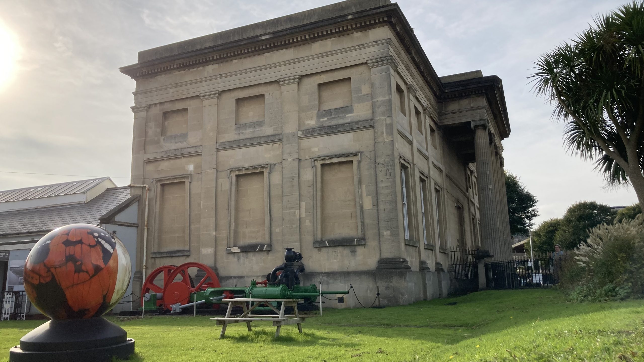 Outside Swansea Museum