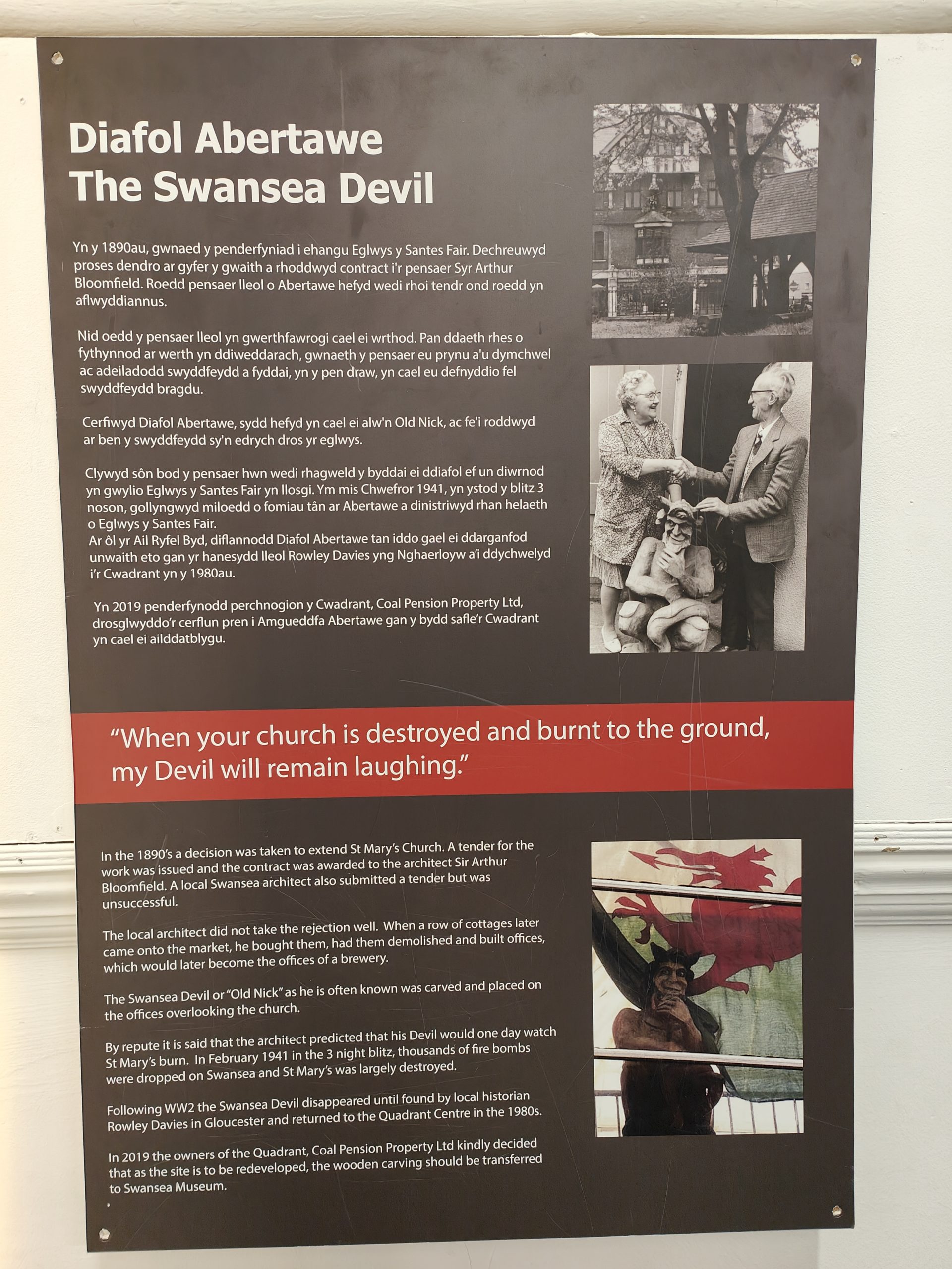 The history of Old Nick at Swansea Museum