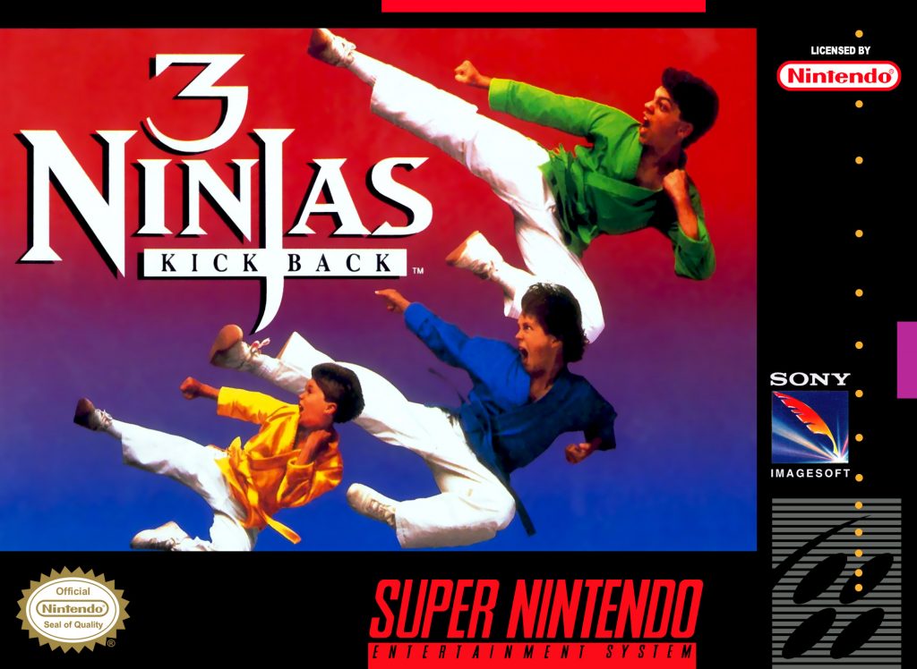 Front box art for 3 Ninjas Kick Back