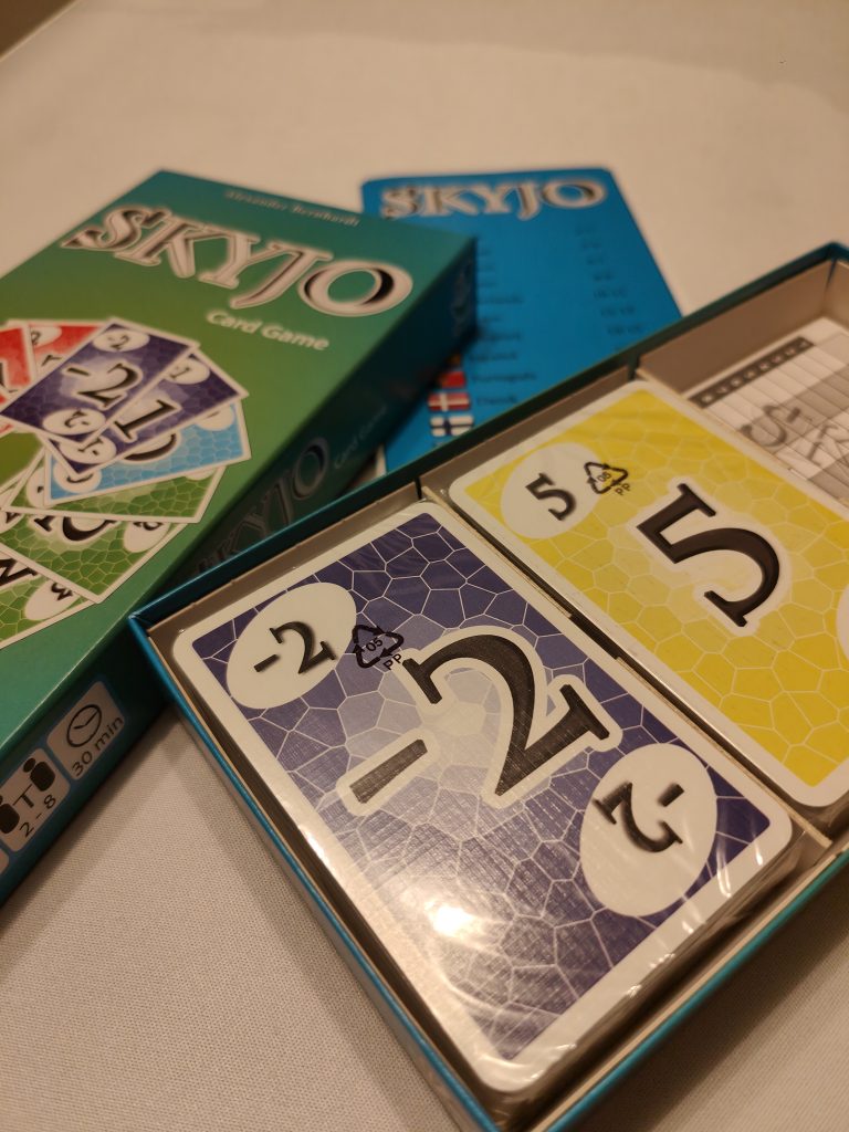 Karen's mum's xmas present to Adam! The card game 'Skyjo'