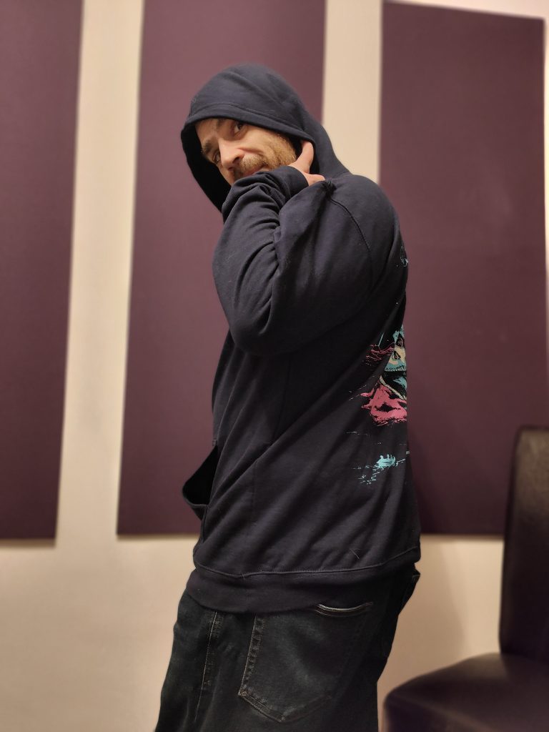 Adam's range of 'catalogue' poses - a cheeky look back