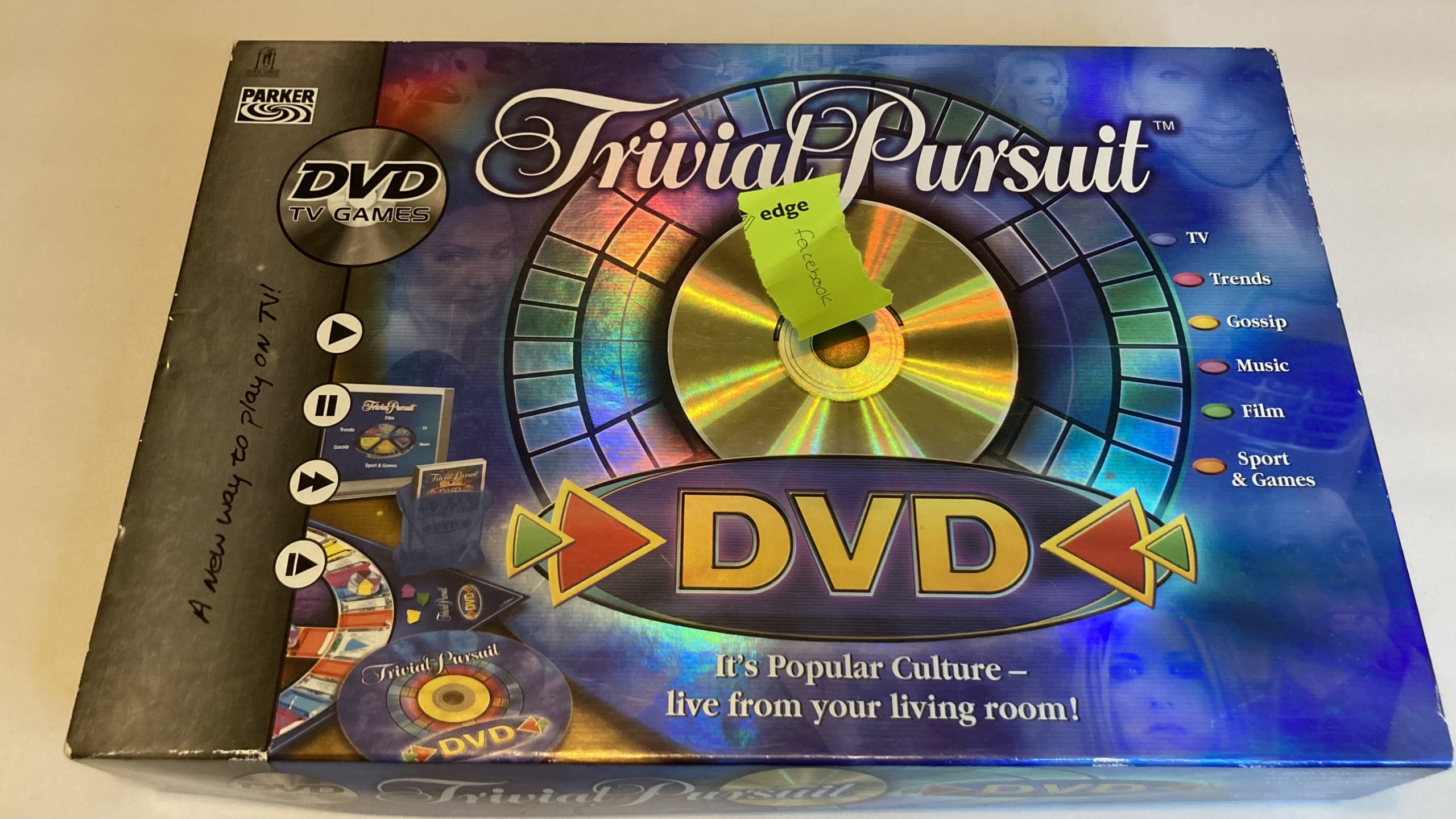 Karen's donation and also our featured game this episode - Trivial Persuit DVD