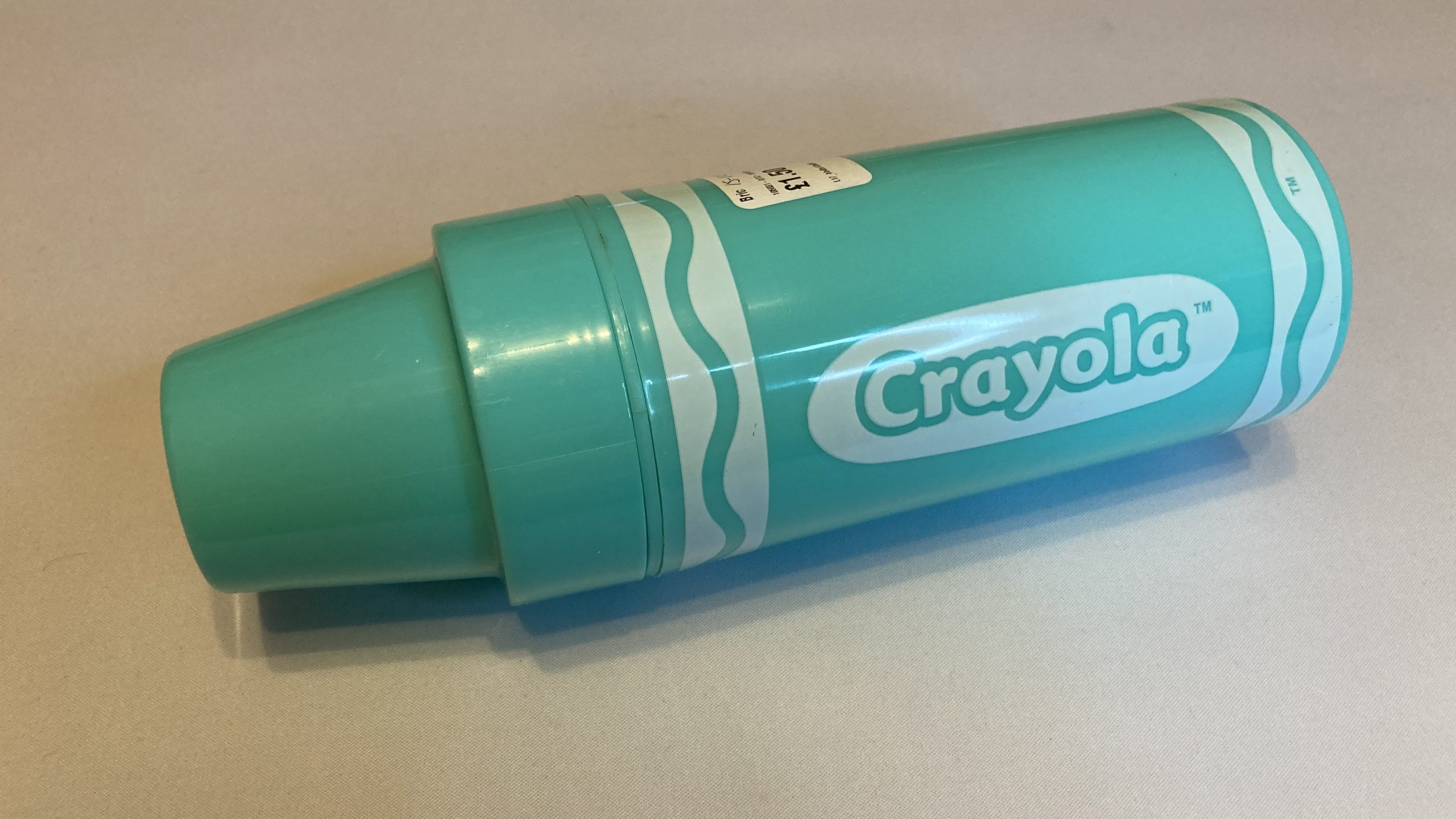 Karen's tat - a Crayola flask