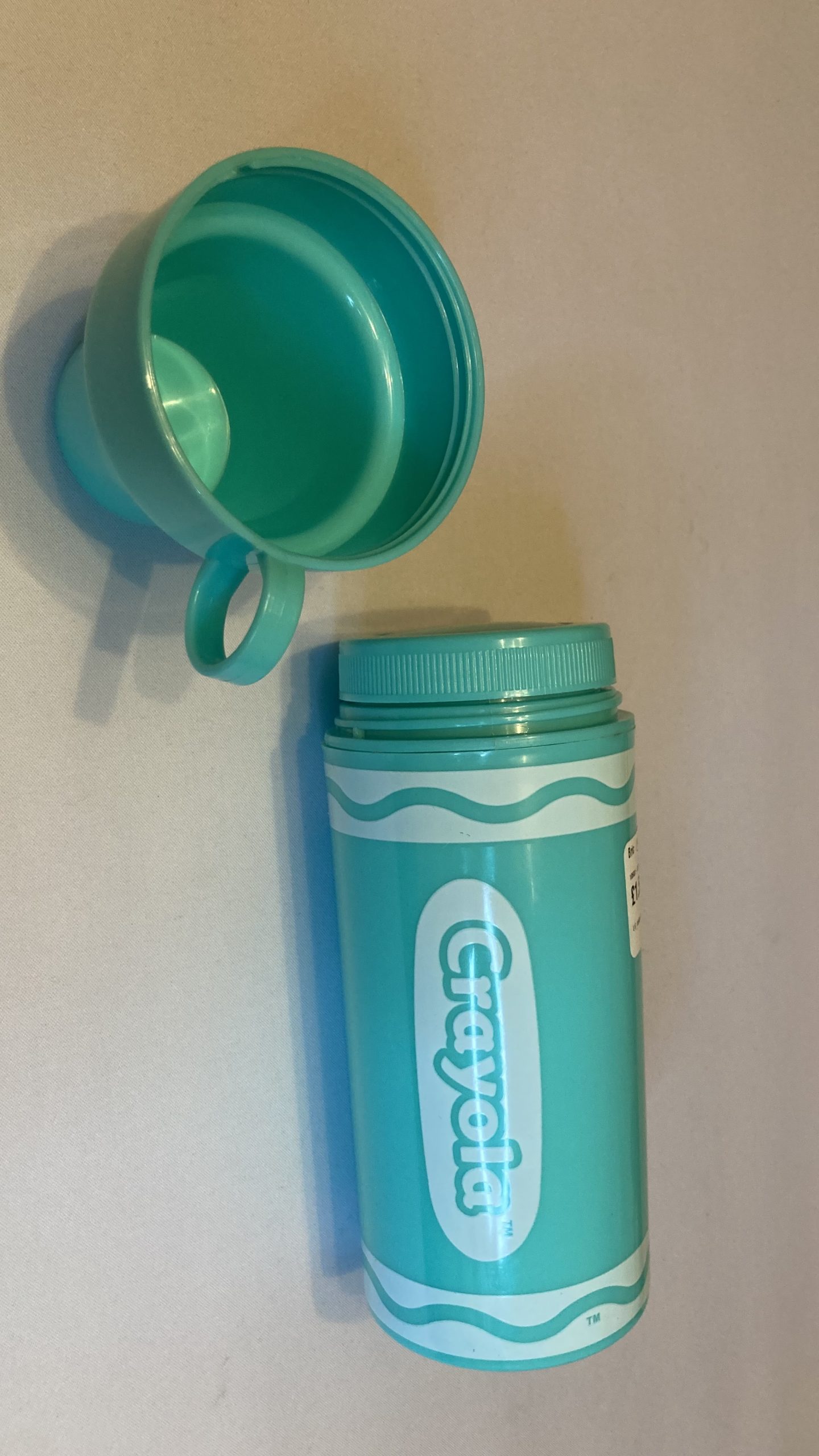 Karen's tat - a Crayola flask