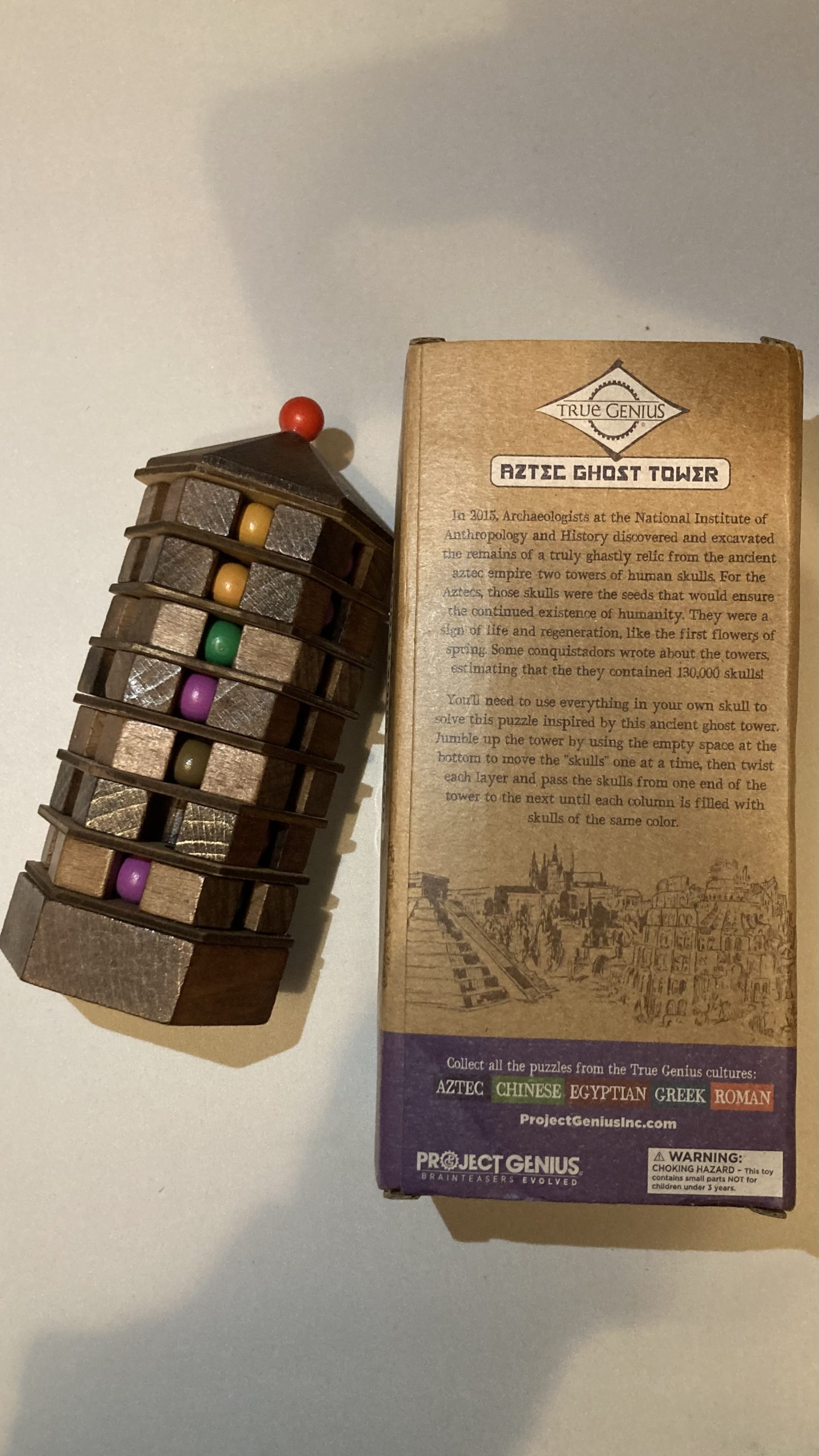 Karen's tat - True Genius 'Aztec Ghost Tower' puzzle