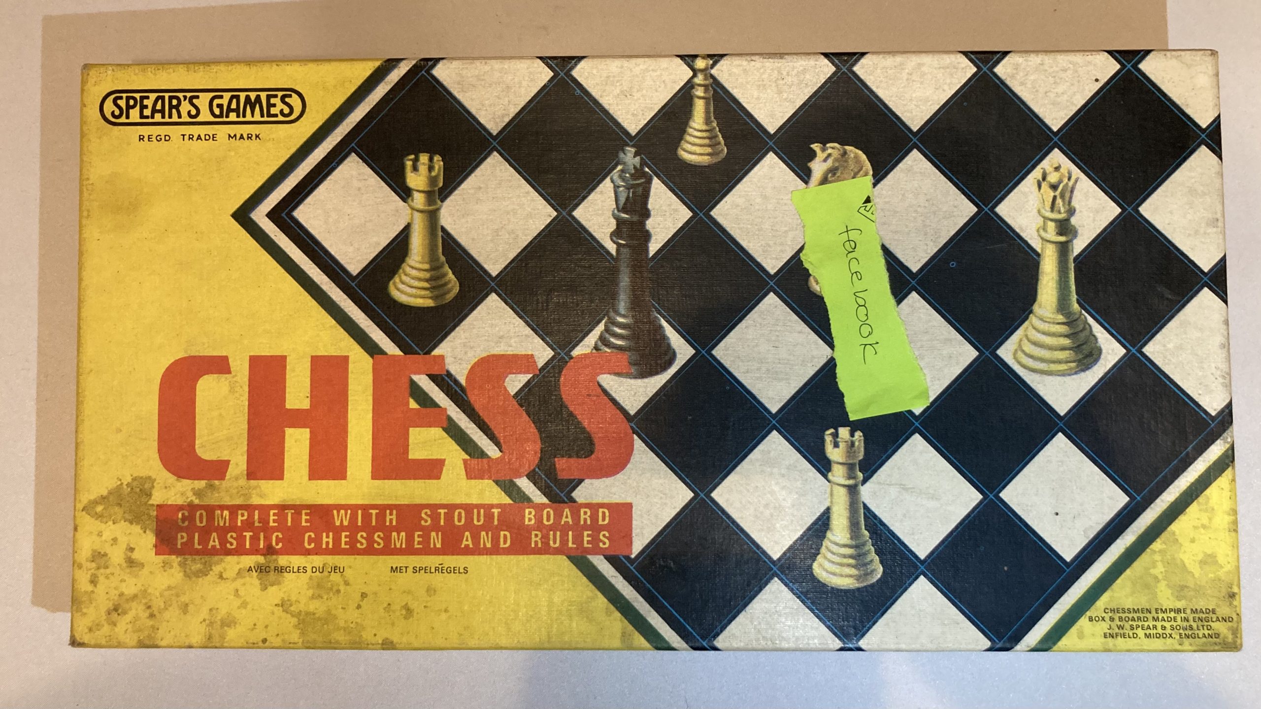 Karen's donation item - Spears Games chess set