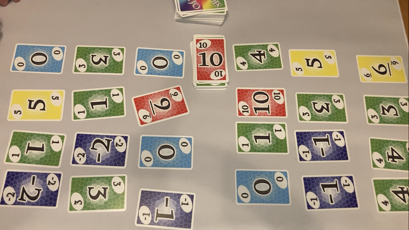 Skyjo - round 2 final decks
(Adam left, Karen right)