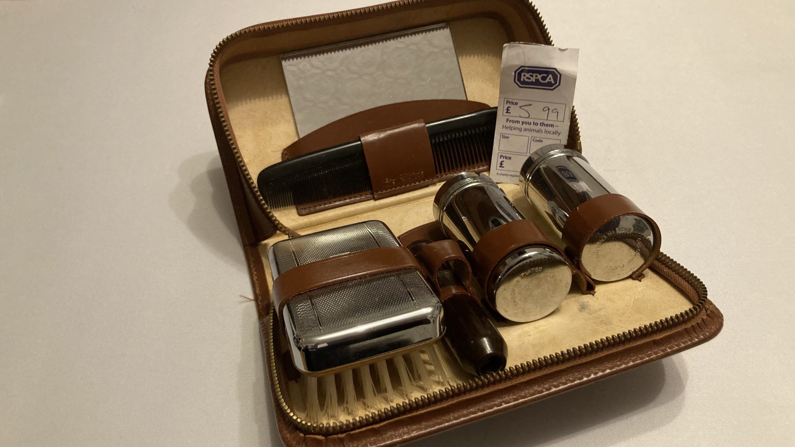 Adam's donation item - a gentlemen's travel kit
