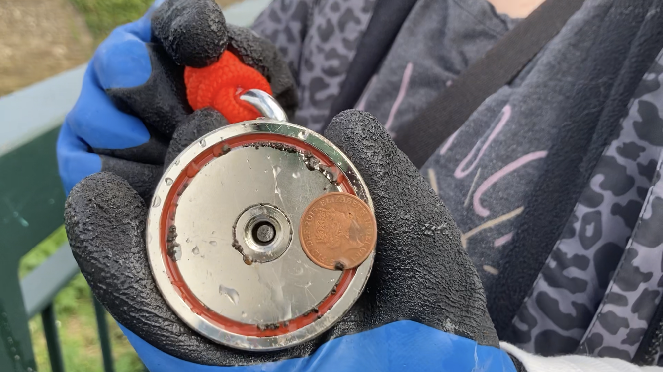 Karen's first treasure.