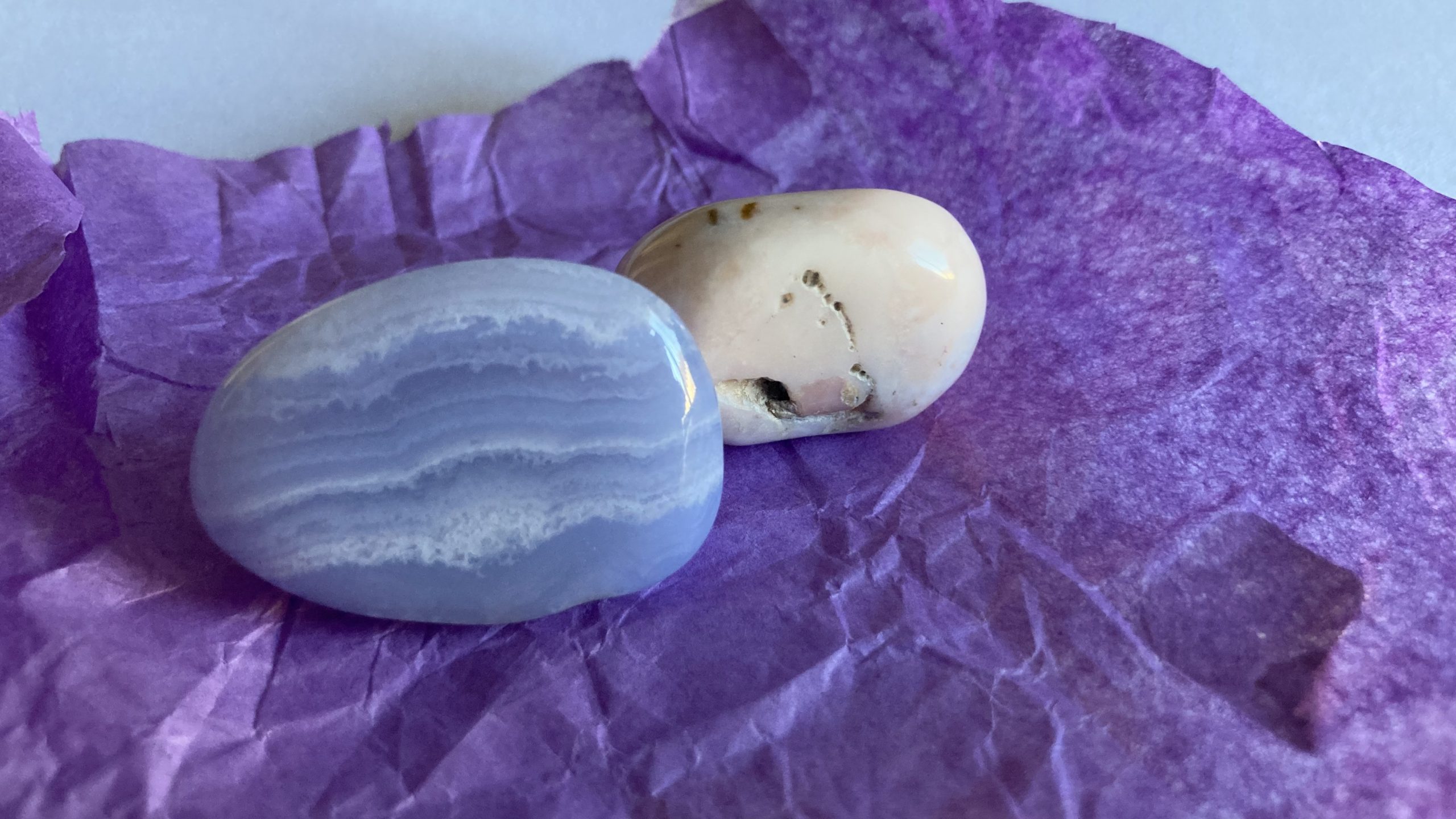 Karen's first late night purchase - a pair of gemstones