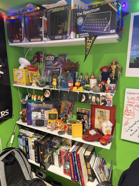 My shelves of love, 90s tat but I'll never part with it.