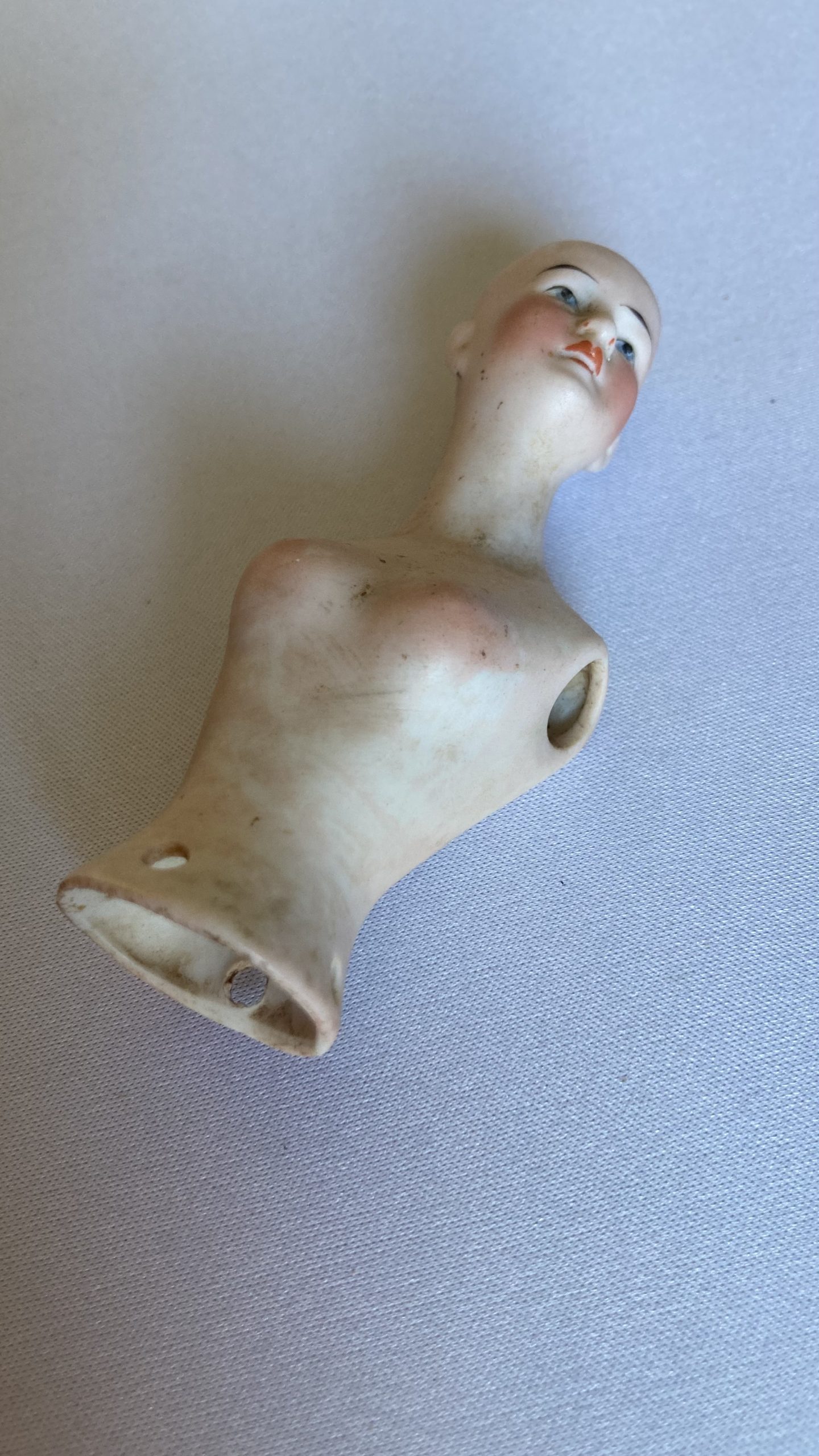 Karen's tat - a porcelein dress-form doll torso