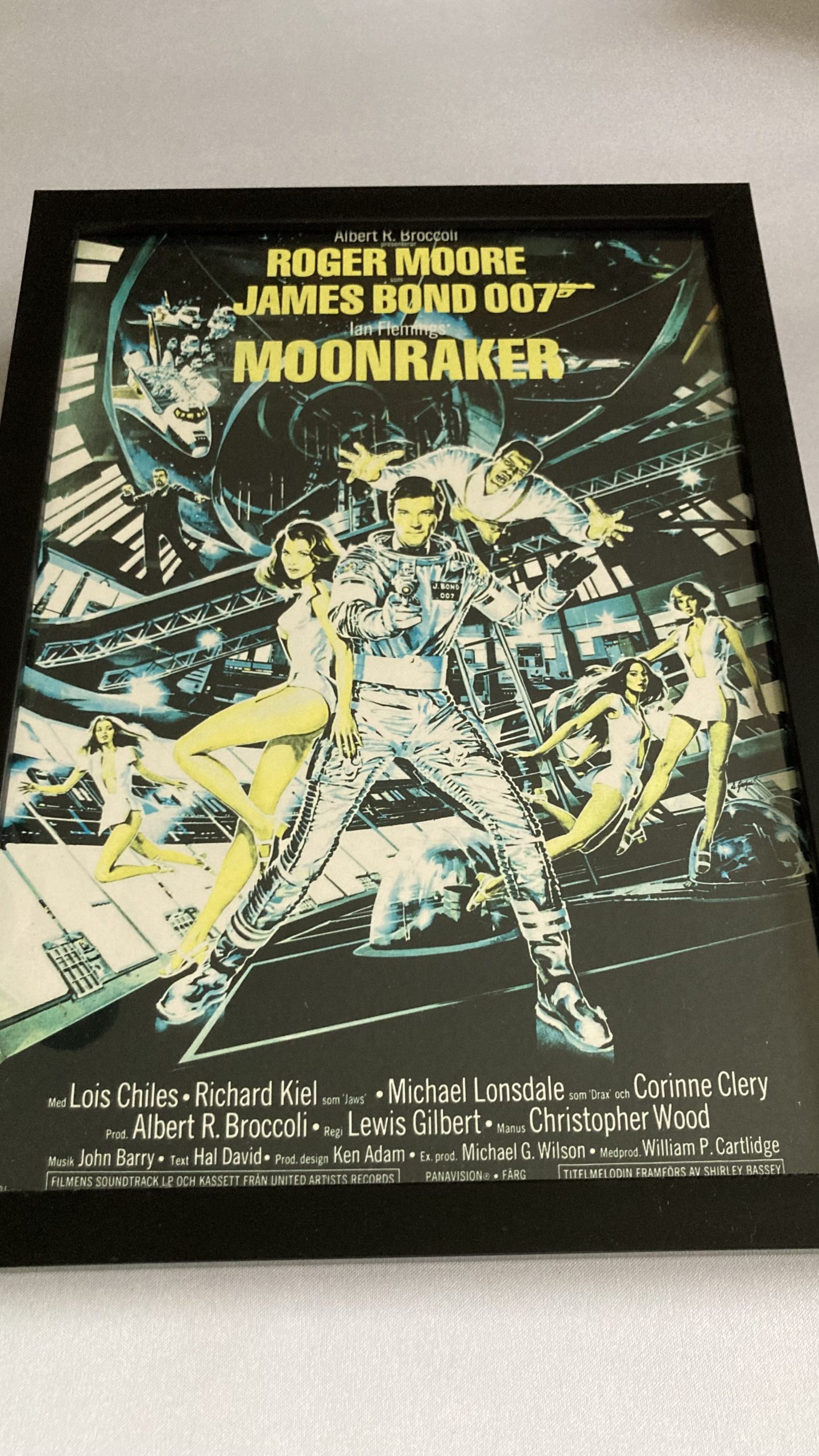 Adam's tat - a print of the Swedish 'Moonraker' poster