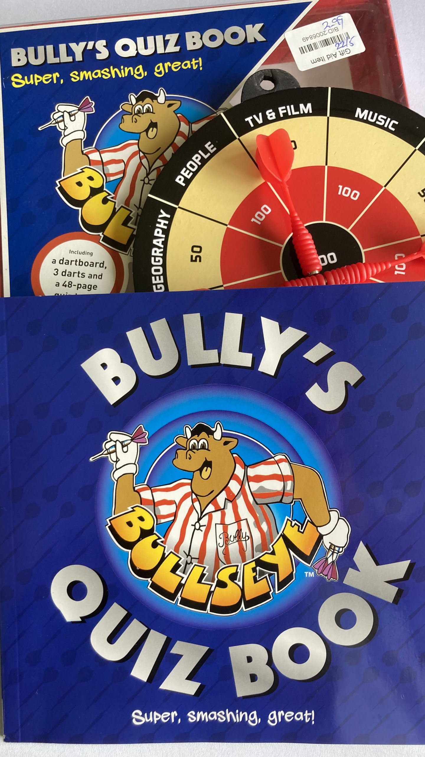 Thank you Rob from 'The Untitled Sci-fi Show' for our present! 
A magnetic 'Bullseye' game